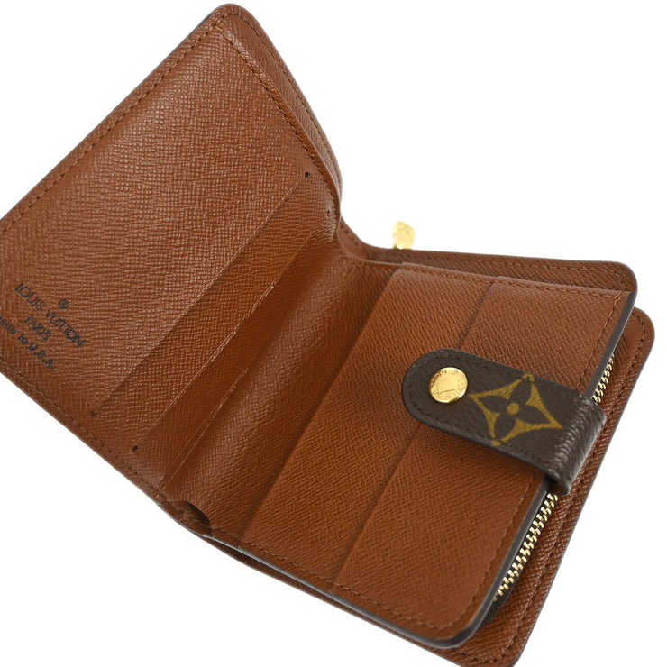 Louis Vuitton 2004 Monogram Compact Zip Wallet M61667