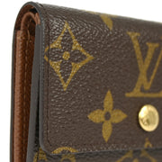 Louis Vuitton 2005 Monogram Porte Monnaie Plat Coin Case Wallet M61930