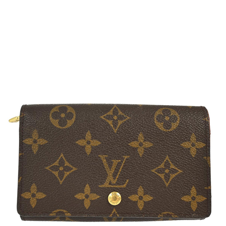 Louis Vuitton 2001 Monogram Porte Monnaie Billet Tresor Wallet M61730