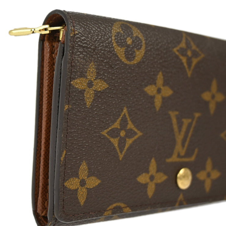 Louis Vuitton 2001 Monogram Porte Monnaie Billet Tresor Wallet M61730