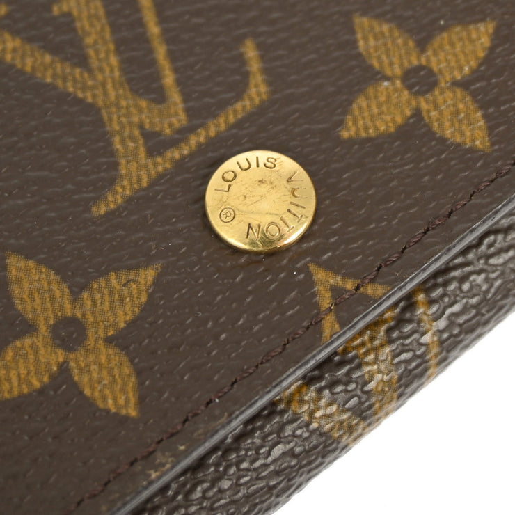 Louis Vuitton 2001 Monogram Porte Monnaie Billet Tresor Wallet M61730