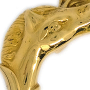 Hermes Tete de Cheval Horse Bangle Gold