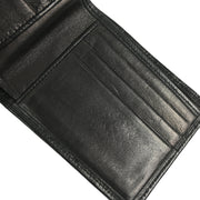 Chanel 1989-1991 Black Lambskin Bicolore Bifold Wallet