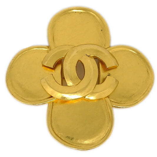 Chanel Brooch Pin Gold 96P