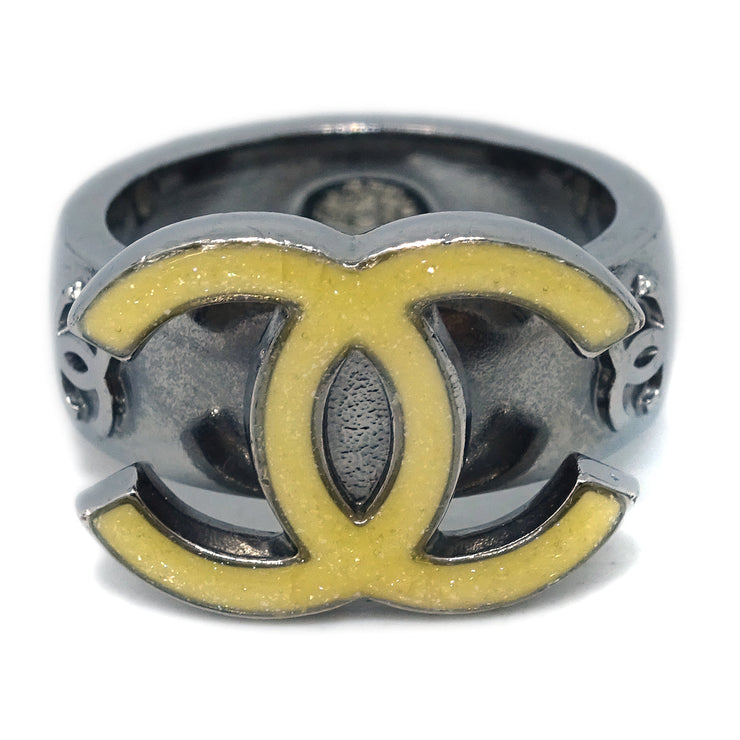 Chanel Ring Silver #52 #12 07A