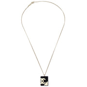 Chanel Cambon Ligne Chain Necklace Pendant Black 05C