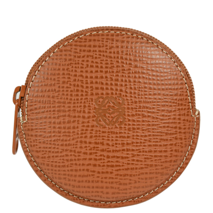 Loewe Brown Anagram Coin Purse Wallet