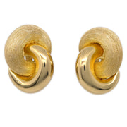 Christian Dior Earrings Clip-On Gold