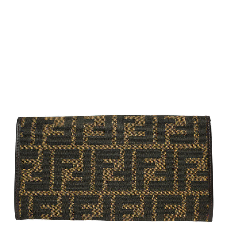 Fendi Brown Zucca Wallet Purse