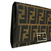 Fendi Brown Zucca Wallet Purse