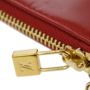 Louis Vuitton 2007 Red Vernis Pochette Cles Coin Purse M91977