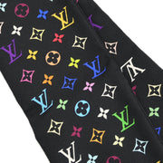 Louis Vuitton Black Monogram Multicolor Bandeau Scarf M71992 Small Good