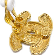 Chanel Gold CC Earrings Clip-On 2433