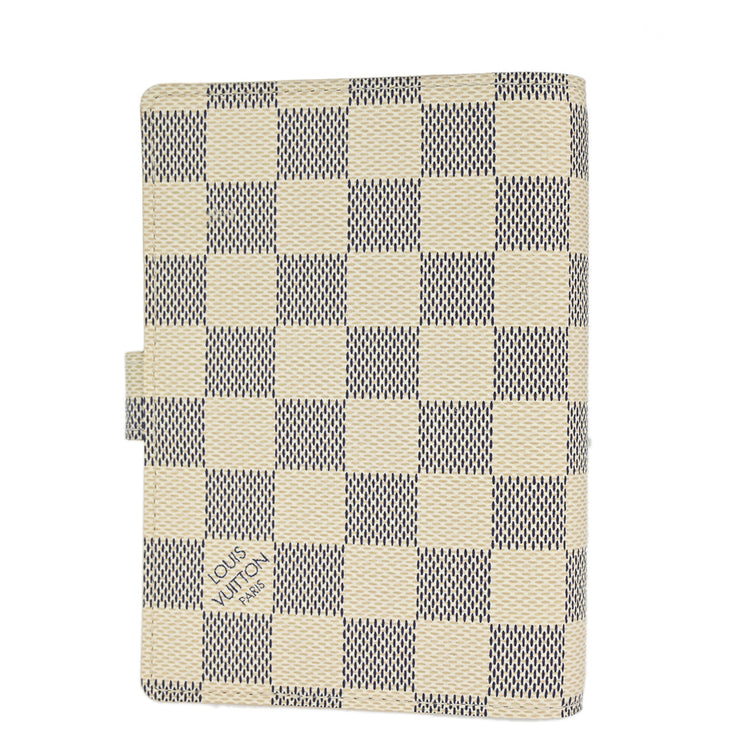 Louis Vuitton 2007 Damier Azur Agenda PM Note Book Cover R20706 Small Good M60008