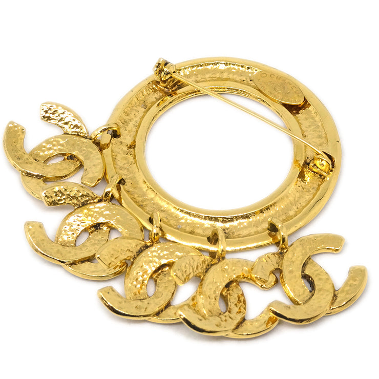 Chanel Hoop Brooch Pin Corsage Gold 94P