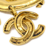 Chanel Hoop Brooch Pin Corsage Gold 94P