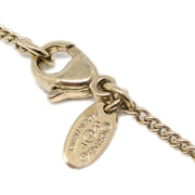 Chanel CC Chain Necklace Gold White 07V