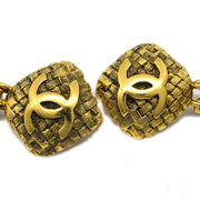 Chanel Hoop Dangle Earrings Clip-On Gold 29/2881