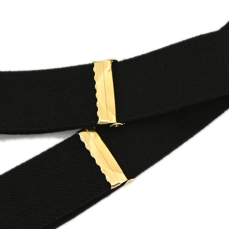 Chanel Suspenders Black Small Good