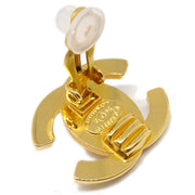 Chanel CC Turnlock Earrings Clip-On Gold Small 96A