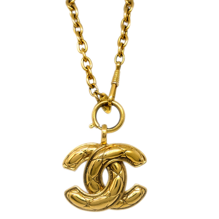 Chanel Gold CC Pendant Necklace 3859