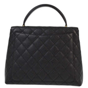 Chanel 2005-2006 Black Caviar Kelly Handbag