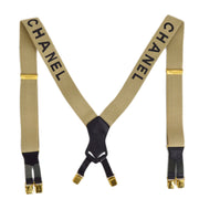 Chanel Suspenders Beige Small Good