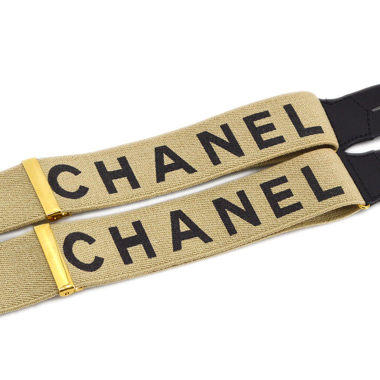 Chanel Suspenders Beige Small Good