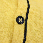 Chanel Single Breasted Jacket Yellow P95 #44