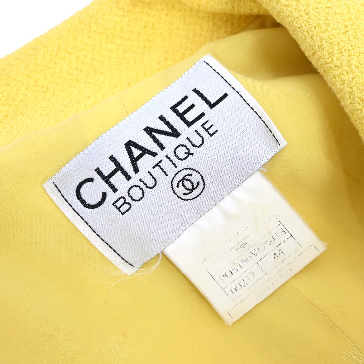 Chanel Single Breasted Jacket Yellow P95 #44