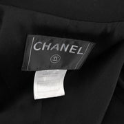 [FF Satsuei 10/1]Chanel Single Breasted Jacket Black 07P #36