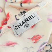 Chanel Lipstick Cropped T-shirt Top Ivory