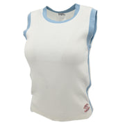 Chanel Sleeveless Top White 02S #40