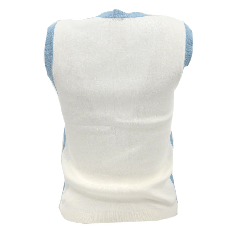 Chanel Sleeveless Top White 02S #40