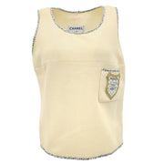 Chanel Sleeveless Top Ivory 05C #42