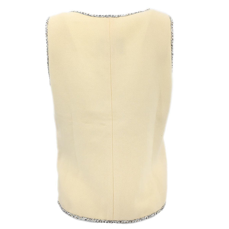 Chanel Sleeveless Top Ivory 05C #42