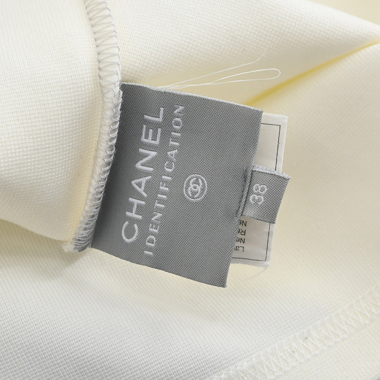 Chanel Sport Line Sleeveless Top Gray White 01P #38