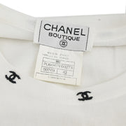 Chanel Sleeveless Top White 96C #42