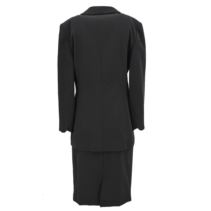 Christian Dior Setup Suit Jacket Skirt Black #11