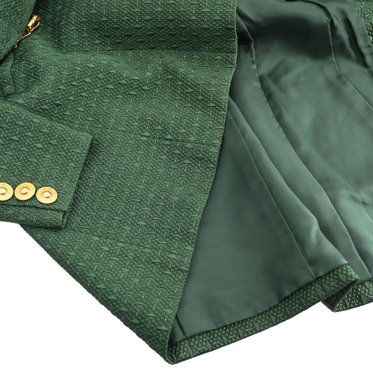 Christian Dior Setup Suit Jacket Dress Green #9