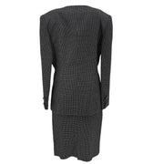 Christian Dior Setup Suit Jacket Skirt Black #9