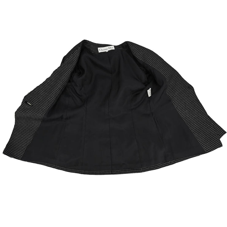 Christian Dior Setup Suit Jacket Skirt Black #9