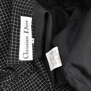 Christian Dior Setup Suit Jacket Skirt Black #9