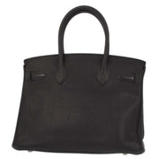 Hermes 2002 Black Togo Birkin 30 Handbag