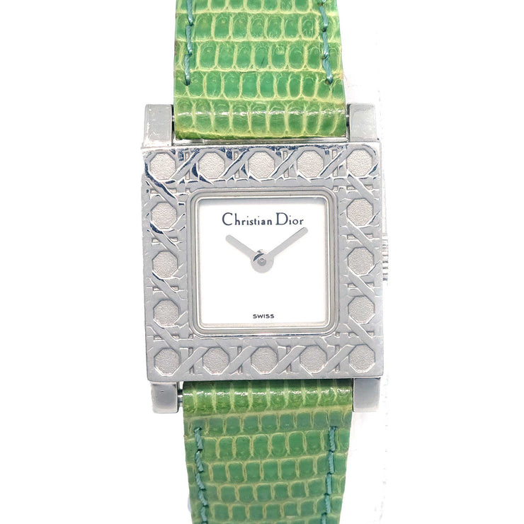 Christian Dior D60-109 Quartz Watch Green Lizard