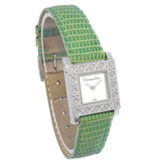 Christian Dior D60-109 Quartz Watch Green Lizard