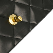 Chanel 1994-1996 Black Lambskin Small Diana Shoulder Bag