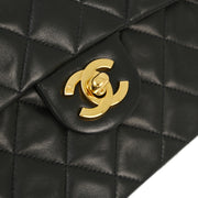 Chanel 1996-1997 Black Lambskin Mini Classic Square Flap Shoulder Bag 17