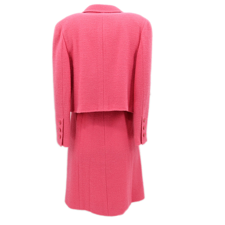 Chanel Setup Suit Jacket Dress Pink 96P #36