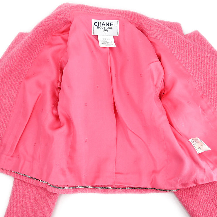 Chanel Setup Suit Jacket Dress Pink 96P #36